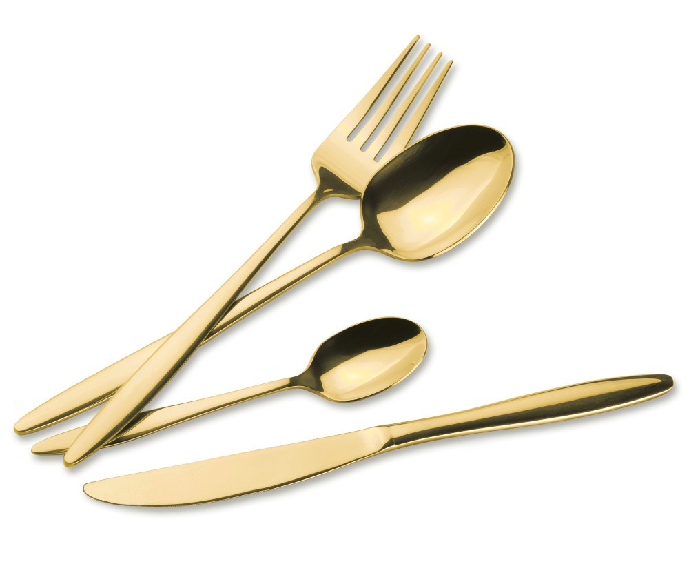 EXCELLENT
 Sada příborů nerez 24 ks ZLATÁ KO-CC4100940