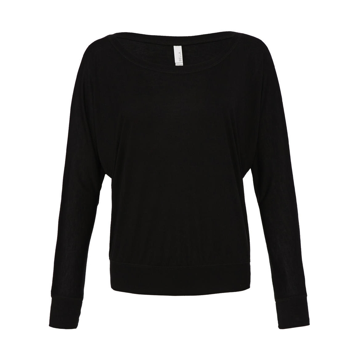 Tričko Bella Flowy Long Sleeve - černé, M