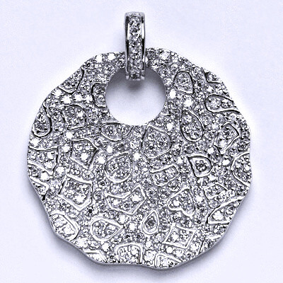 Stříbrný přívěsek s čirými zirkony, přívěsek ze stříbra,váha 11,00 g