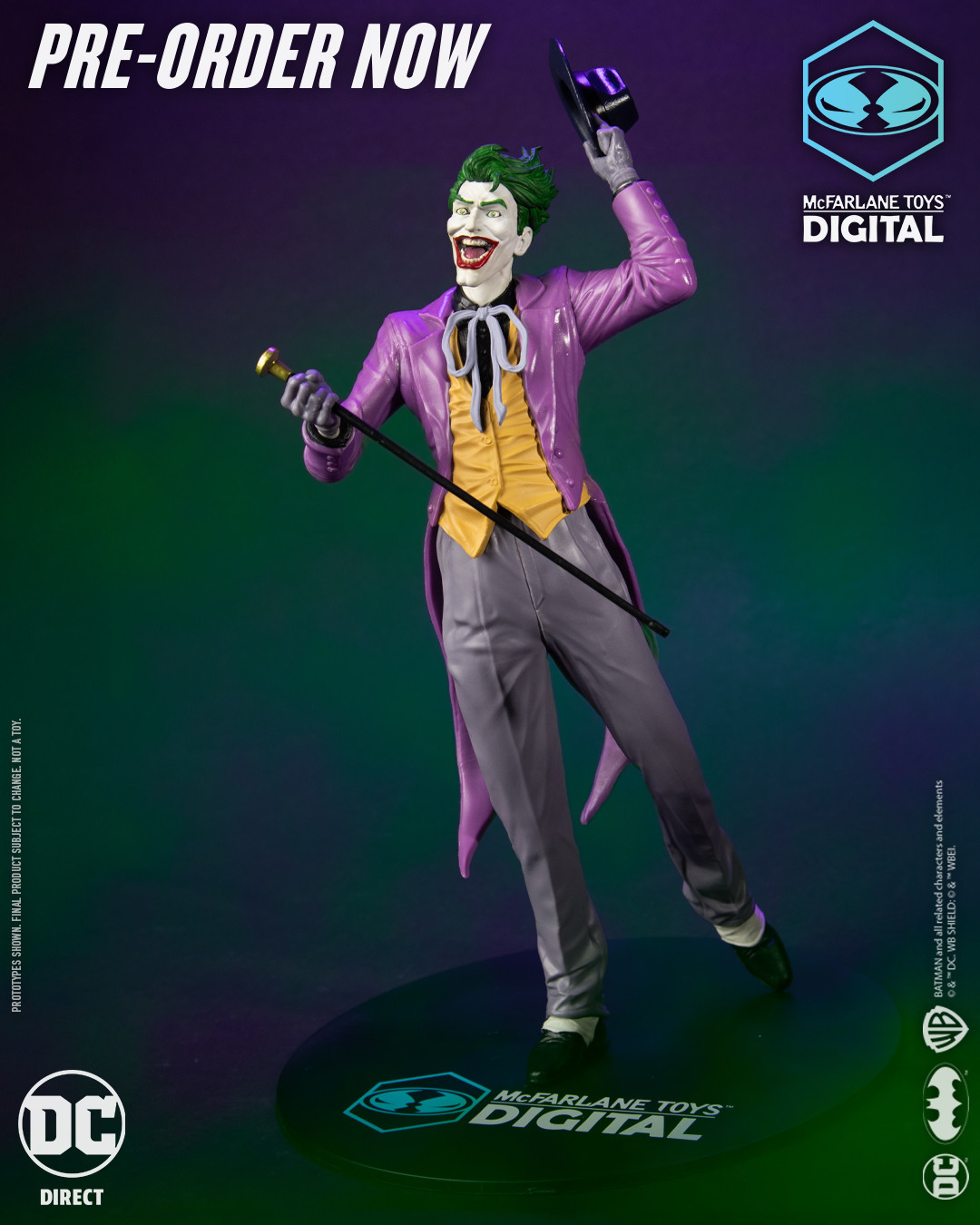 McFarlane | Batman - sběratelská soška The Joker by Jason Fabok (McFarlane Digital) 29 cm