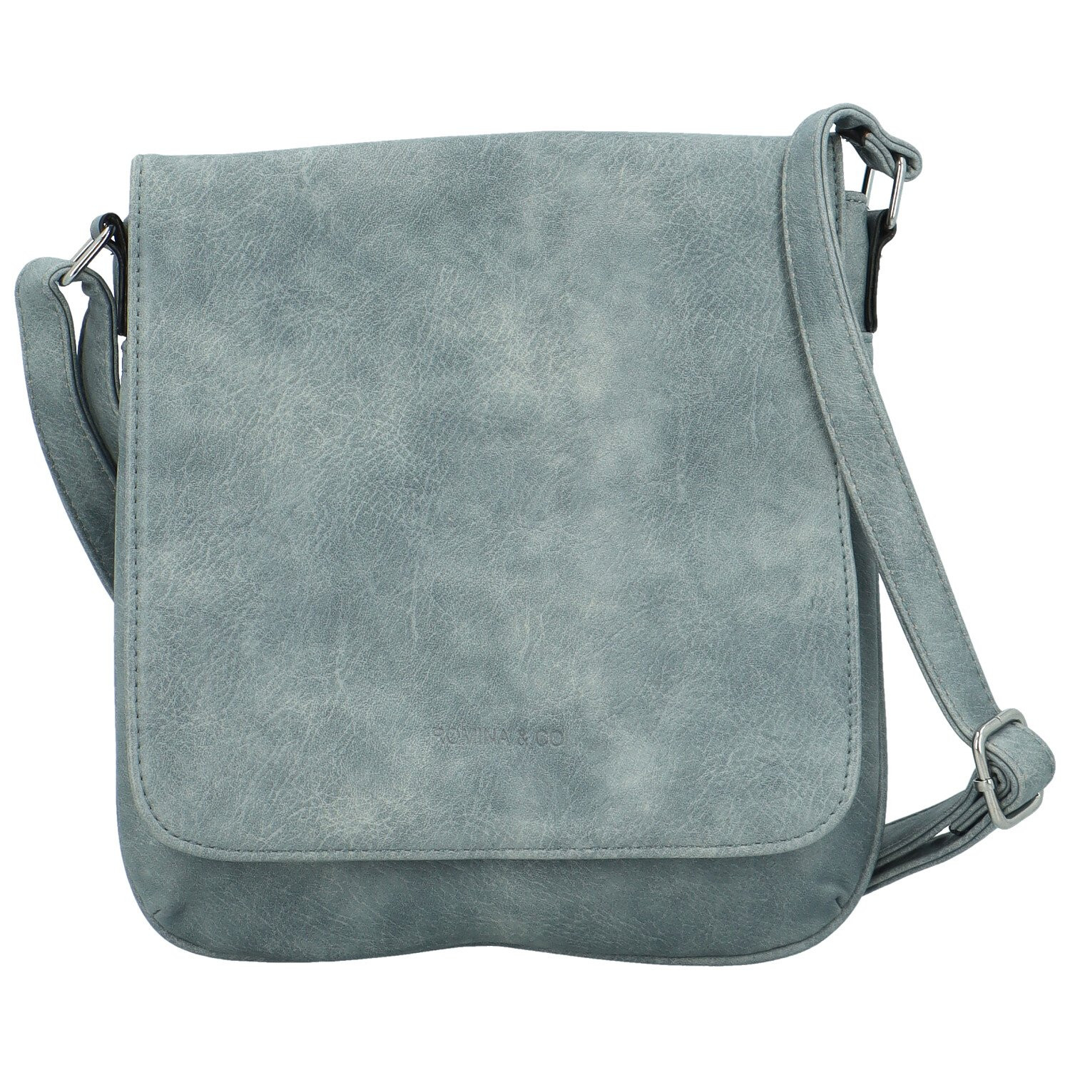 Stylová dámská koženková crossbody kabelka Haidi, šedá