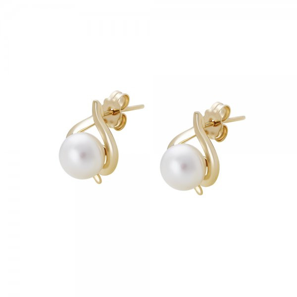 Náušnice s perlou 235-288-004581 3.45g