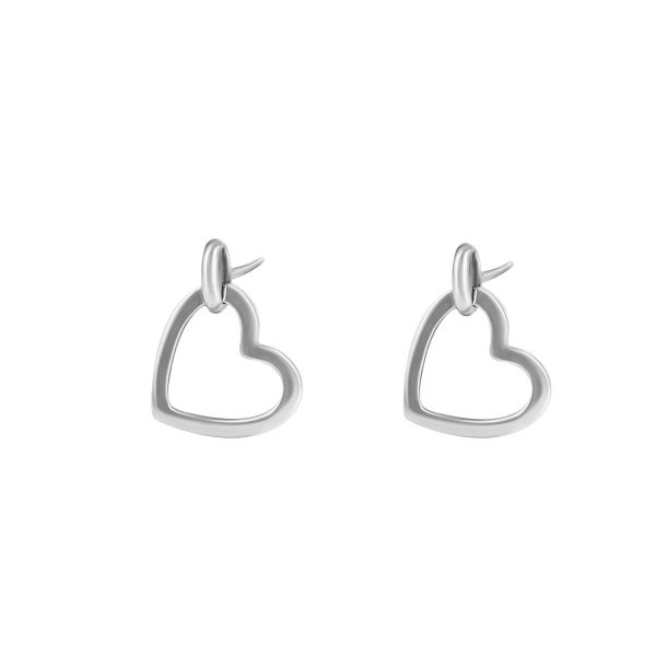 Náušnice bez kamenů Key to love 331-261-000070 1.30g