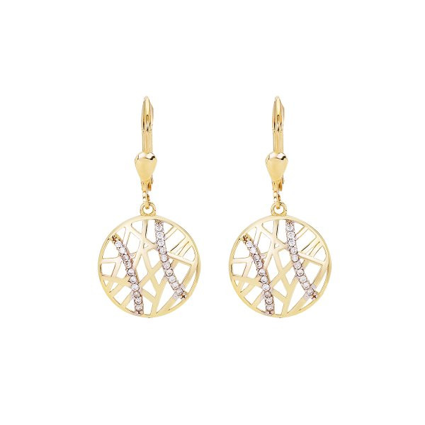 Náušnice se syntetickými kameny 236-784-000092 2.95g