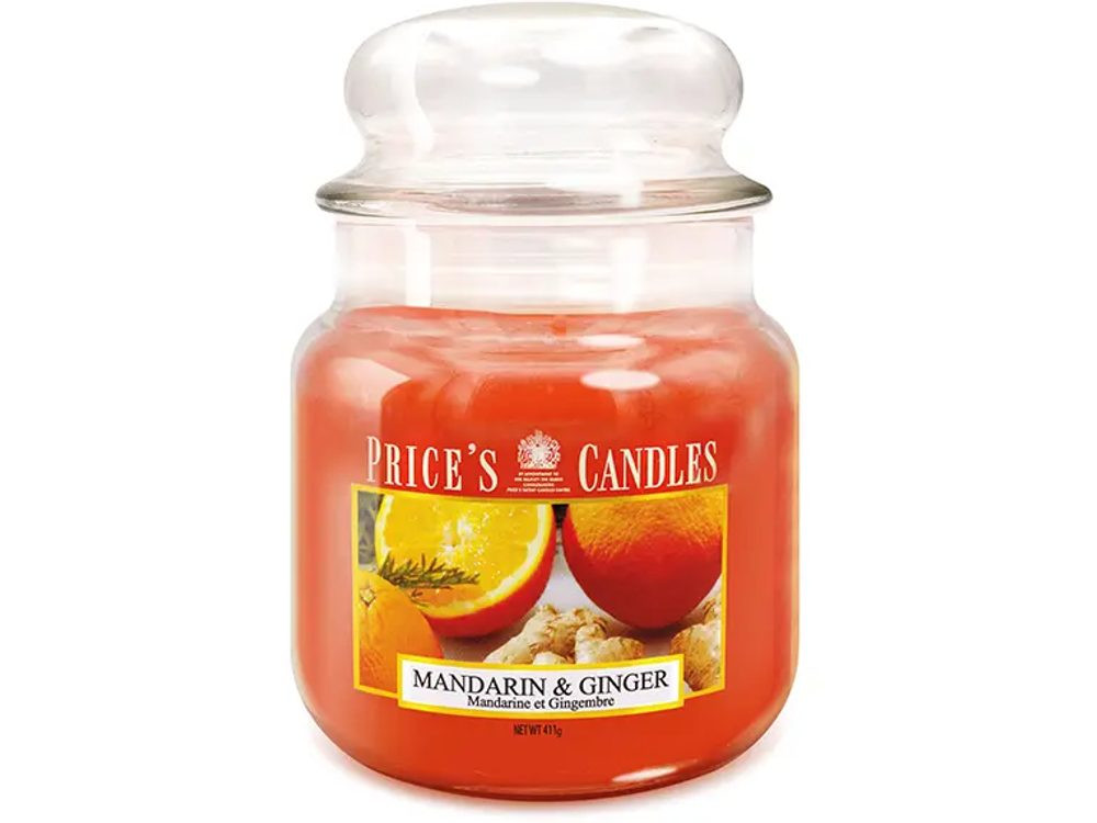 Price’s PRICE'S MIDI svíčka ve skle Mandarinka & Zázvor - hoření 90h