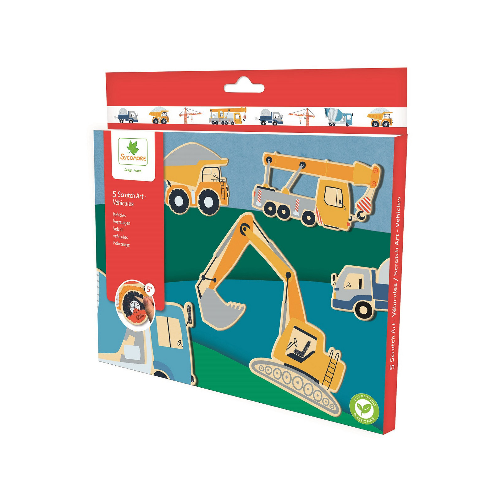 Scratch Art - vyškrabávání - dopravní prostředky