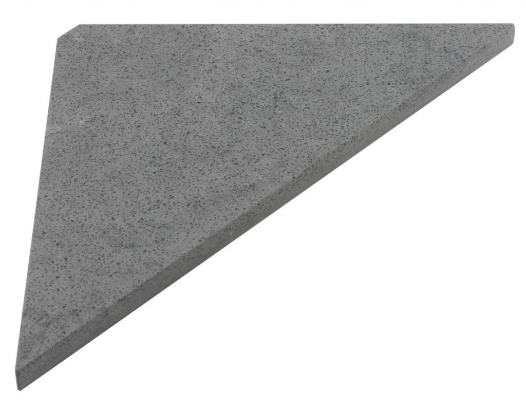 SAPHO ABELINE rohová police rockstone 250x250, concrete AE250-4033