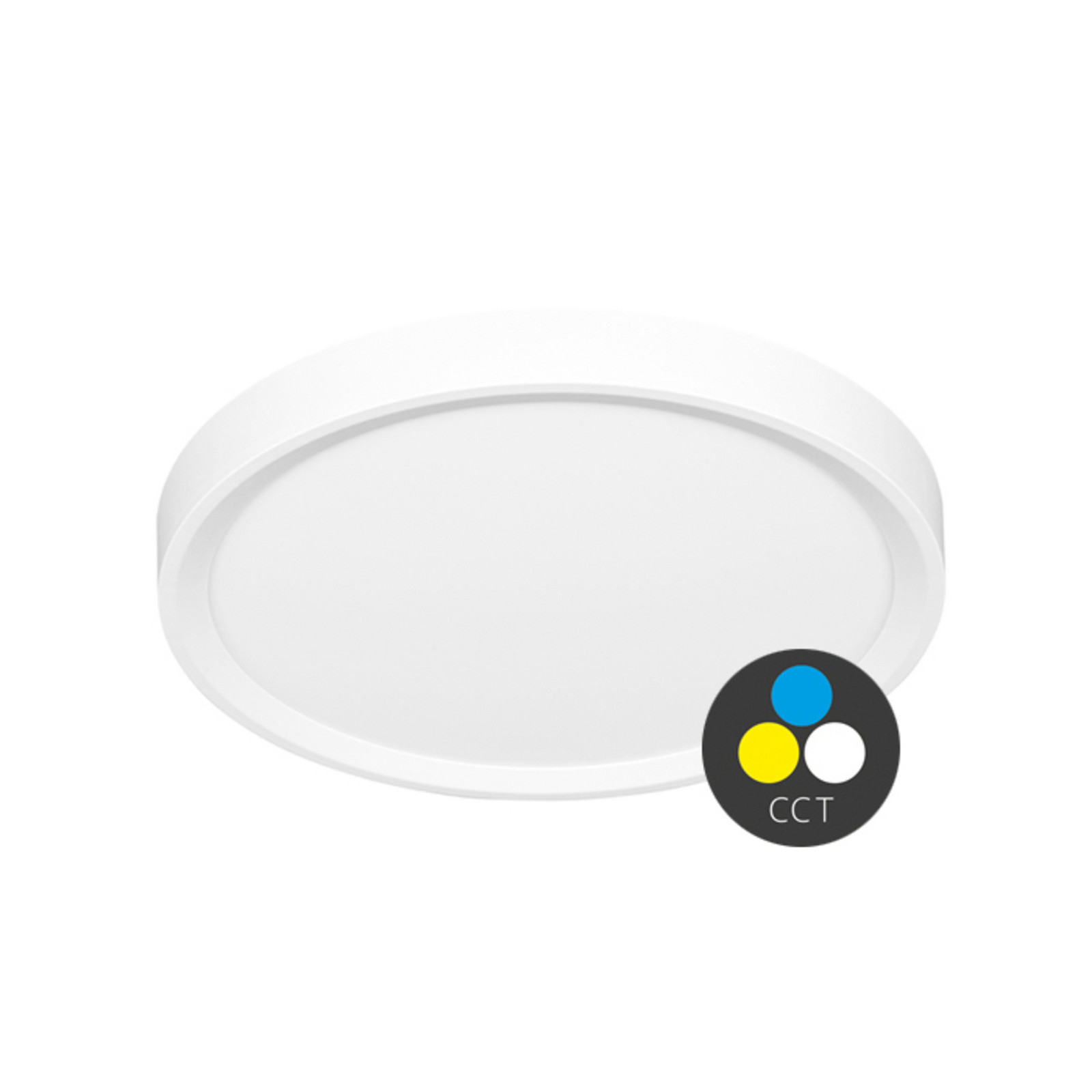 Ecolite LED svítidlo kruh 32W 40cm CCT 3840lm IP40 bílý lem W007-CCT/32W/BI