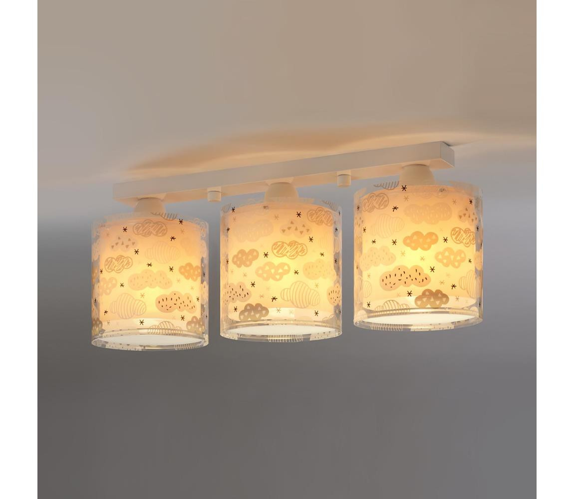 Dalber Dalber D-41413S - Dětské stropní svítidlo CLOUDS 3xE27/60W/230V