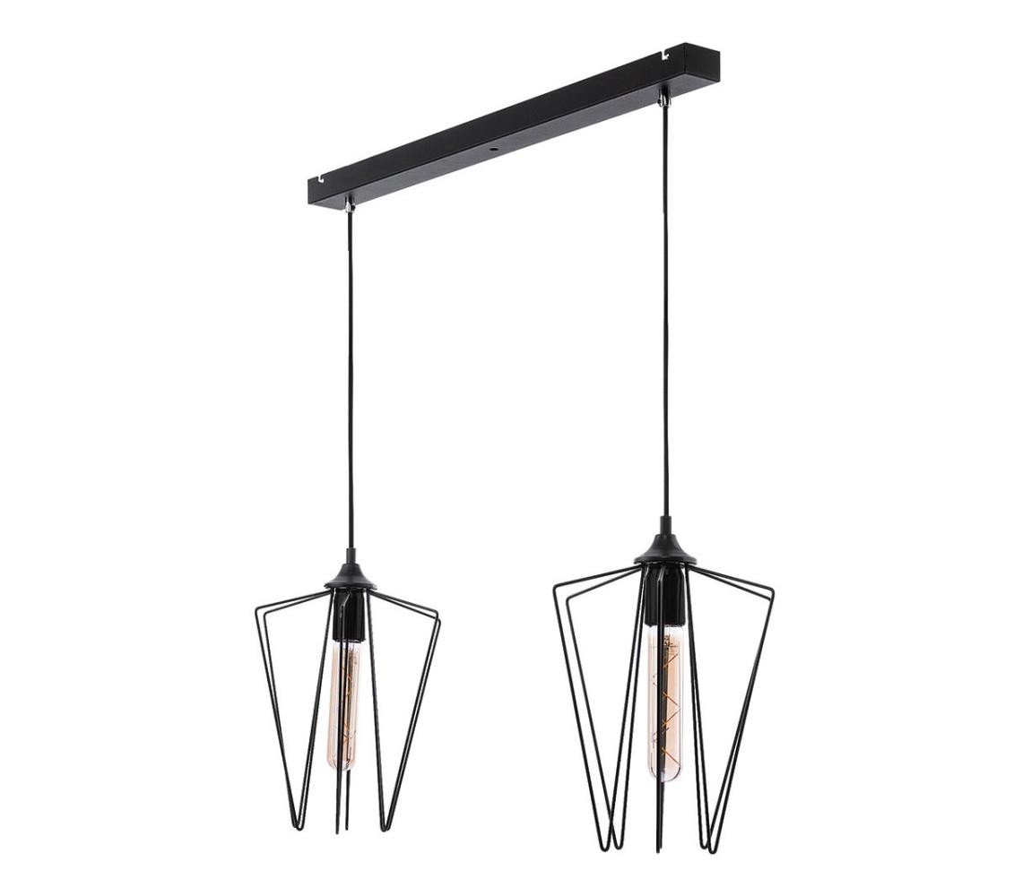 Jupiter Jupiter 1643 - Lustr na lanku SAO 2xE27/60W/230V černá