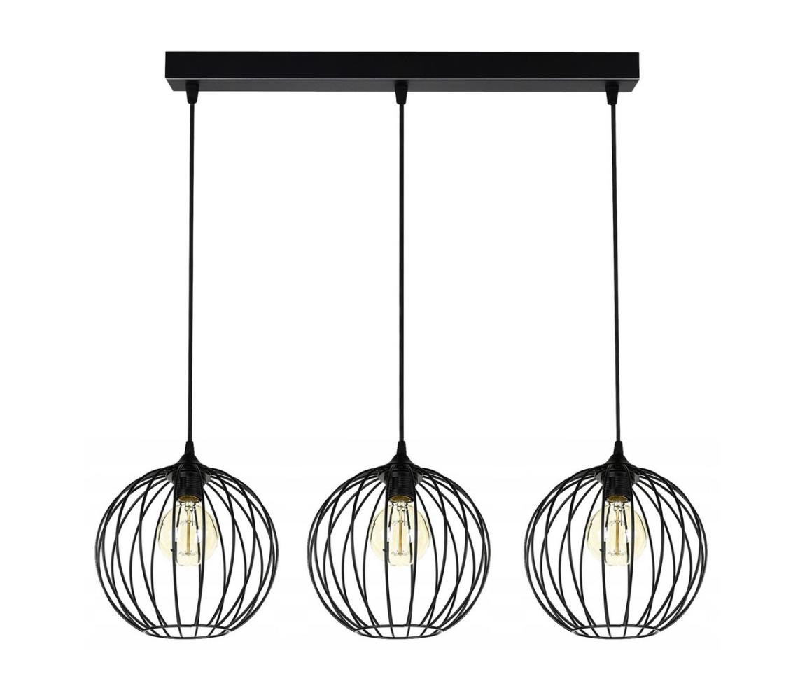 Lustr na lanku MATT 3xE27/60W/230V