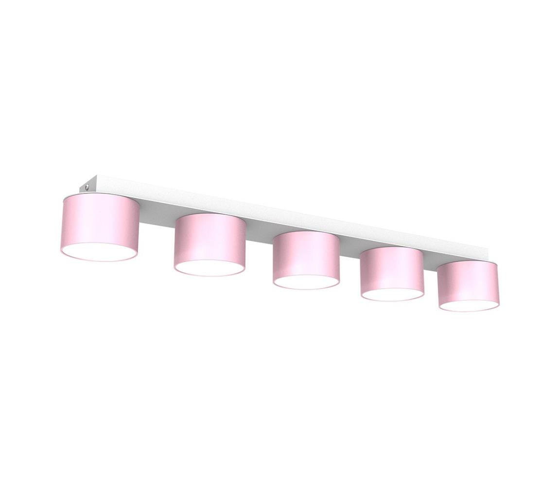 Stropní svítidlo DIXIE 5xGX53/11W/230V růžová
