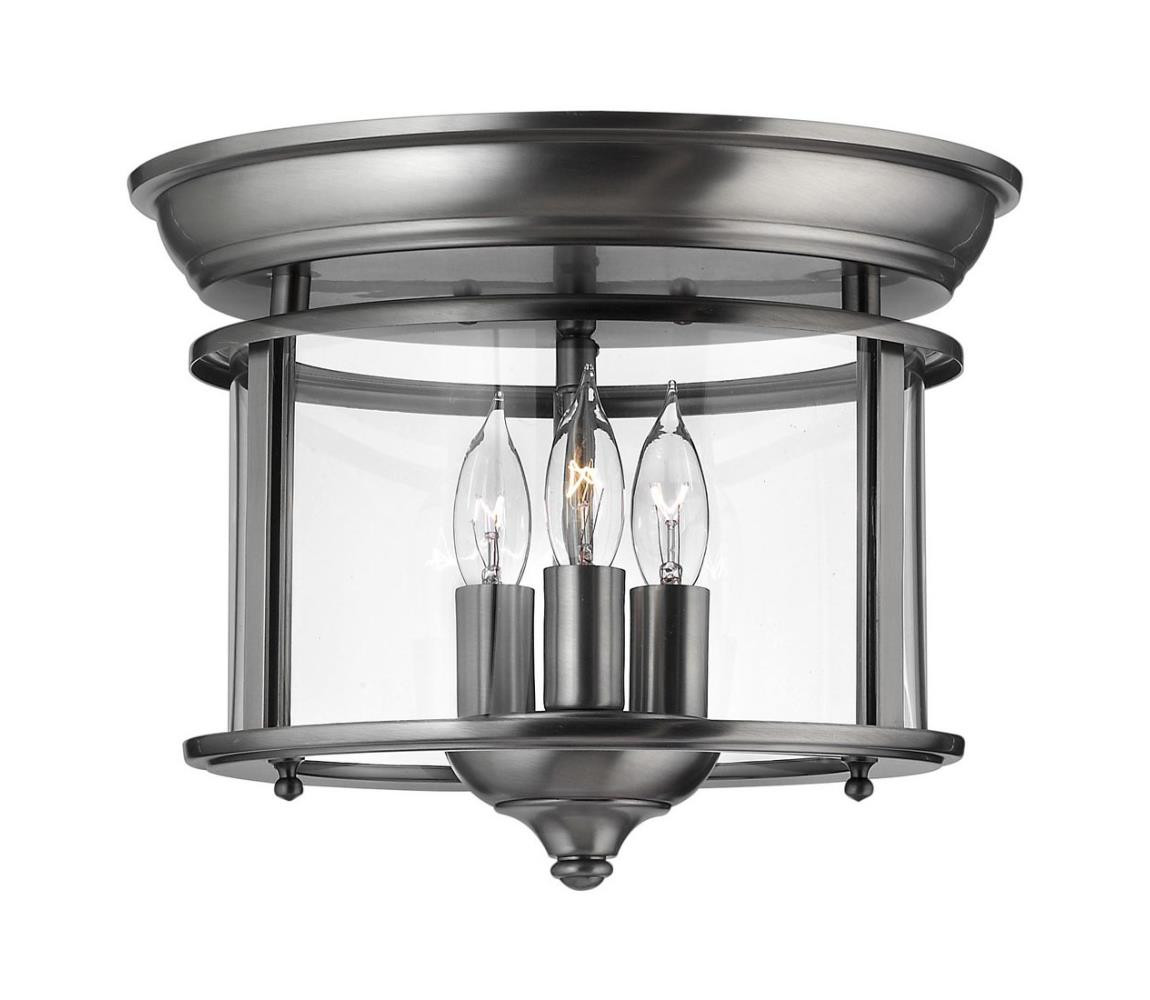 Elstead Elstead HK-GENTRY-F-PW - Stropní svítidlo GENTRY 3xE14/40W/230V šedá