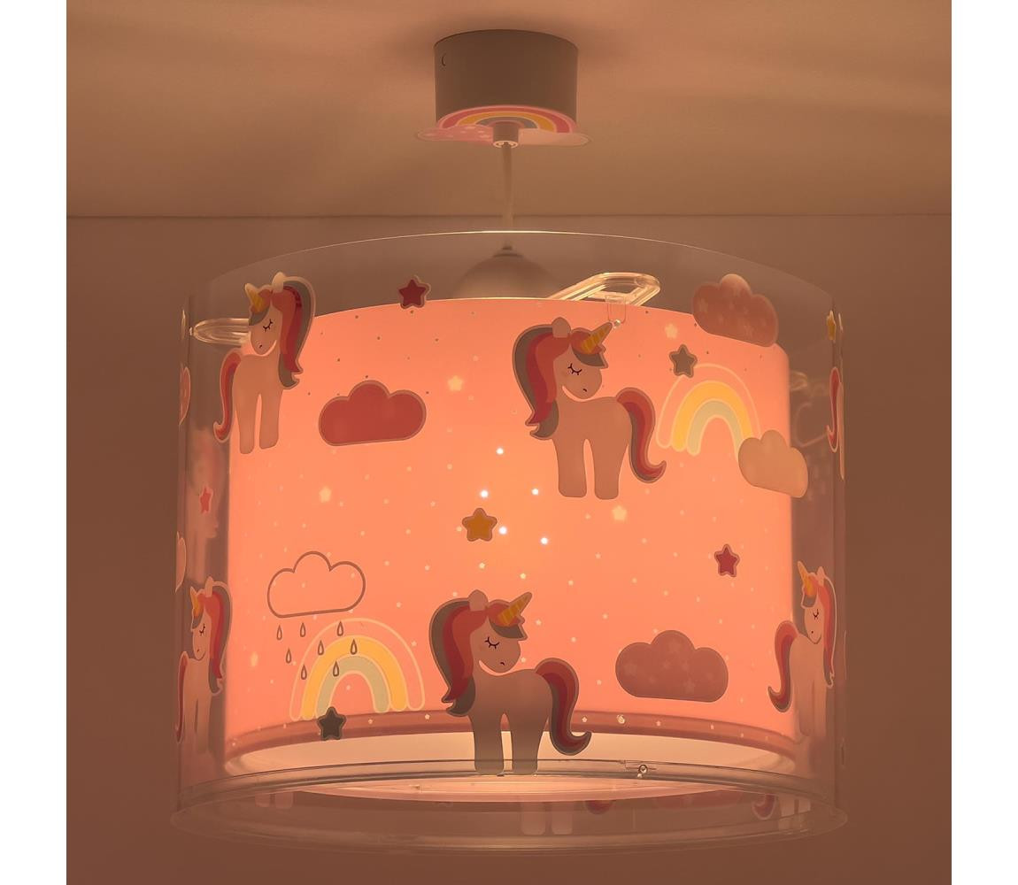 Dalber Dalber 41592 - Dětský lustr UNICORNS 1xE27/60W/230V