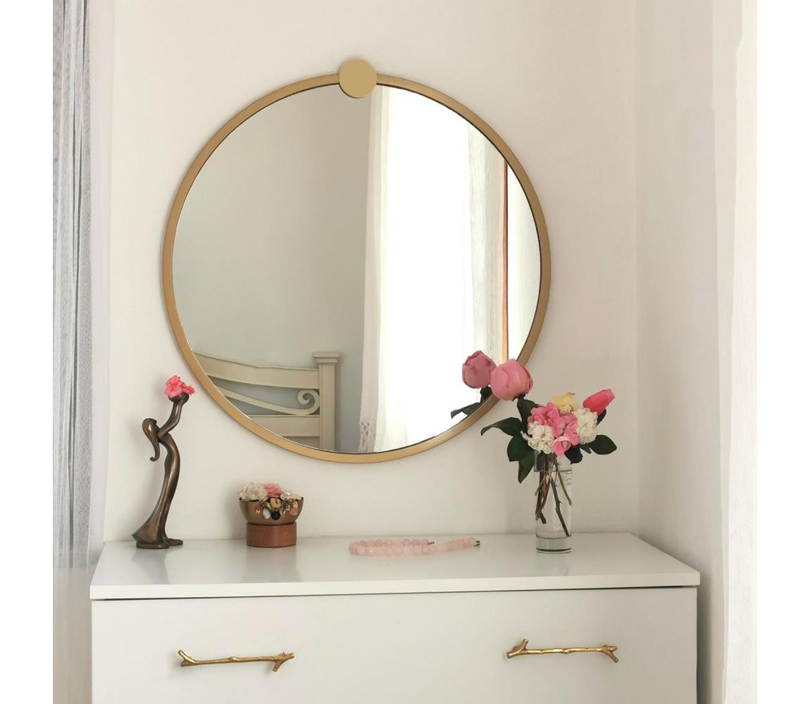 Nástěnné zrcadlo AYNA 60 cm zlatá