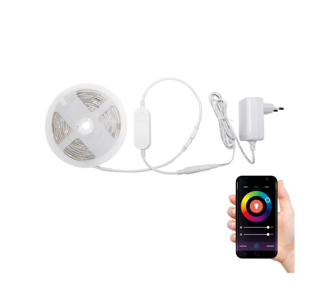 LED RGBW Koupelnový stmívatelný pásek LED/12,5W/12V IP65 5m Wi-Fi Tuya