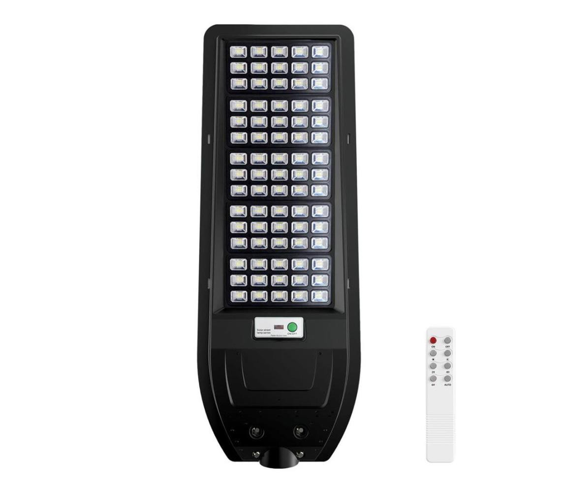 LED Solární pouliční lampa VIA 200W/20000 mAh 3,2V 6000K IP54 + dálkové ovládání