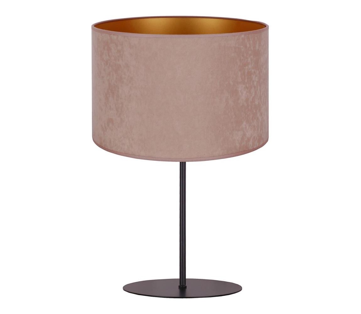 - Stolní lampa ROLLER 1xE14/15W/230V pr. 20 cm béžová/zlatá