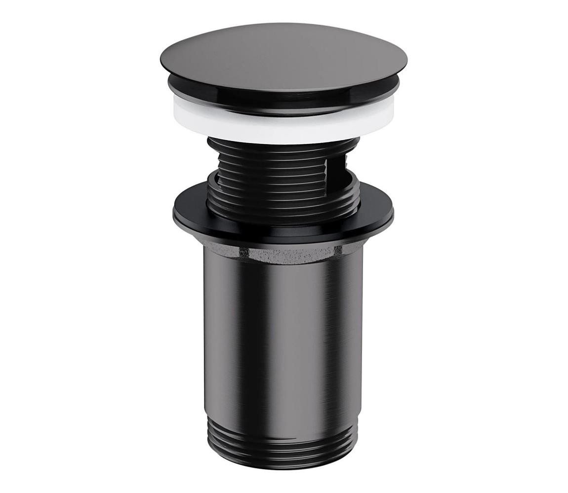 OMNIRES OMNIRES A706AT - Umyvadlová výpusť CLICK-CLACK pr. 6,6 cm kartáčovaný antracit