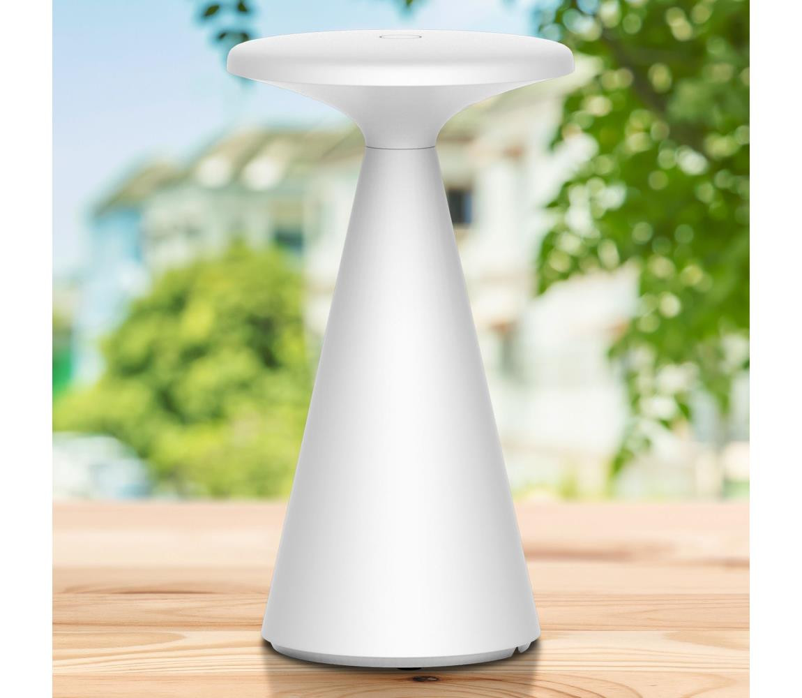 LED Stmívatelná stolní lampa PAROS LED/1,8W/5V USB 1800 mAh IP44 bílá