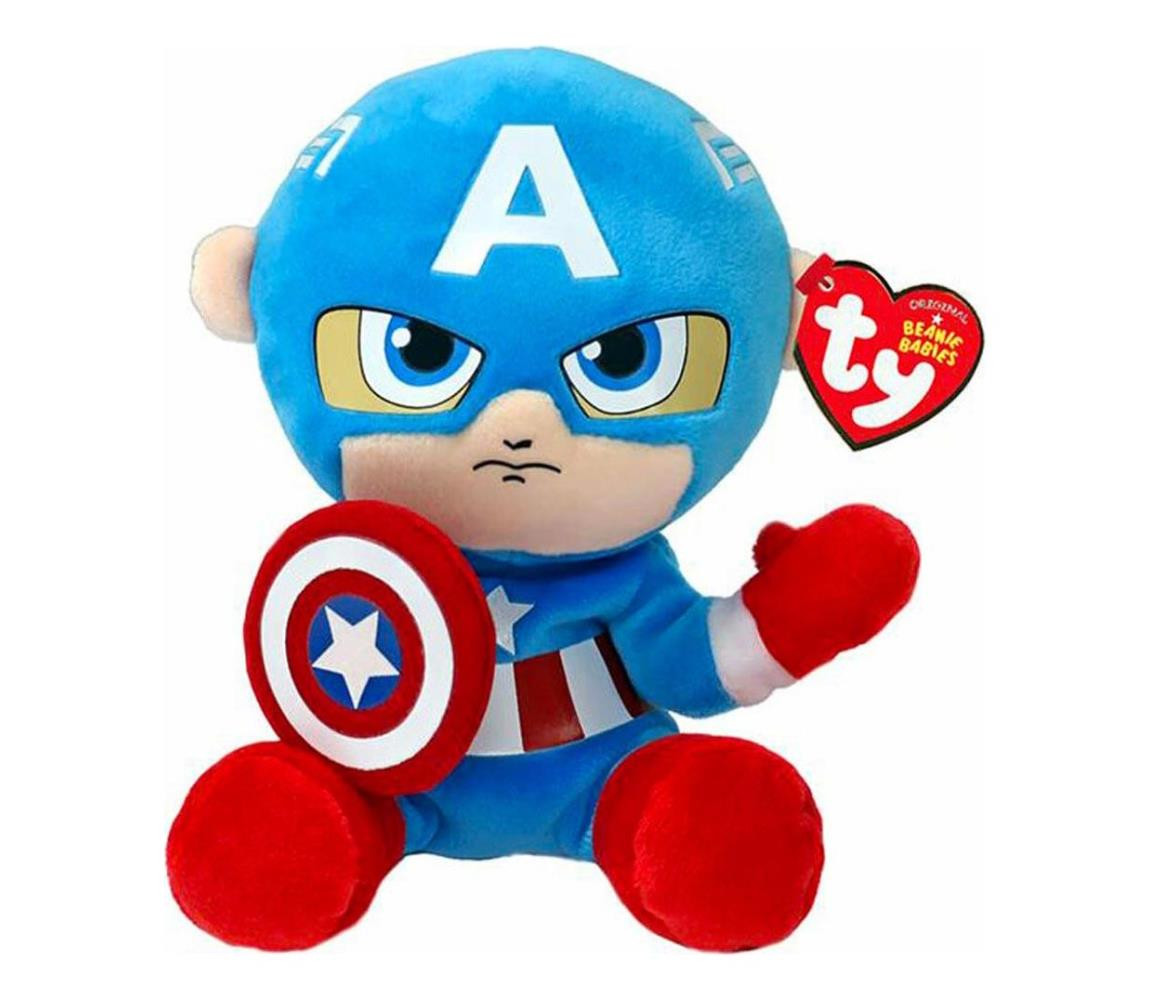 Ty Beanie Babies Marvel Captain America Soft 15 cm