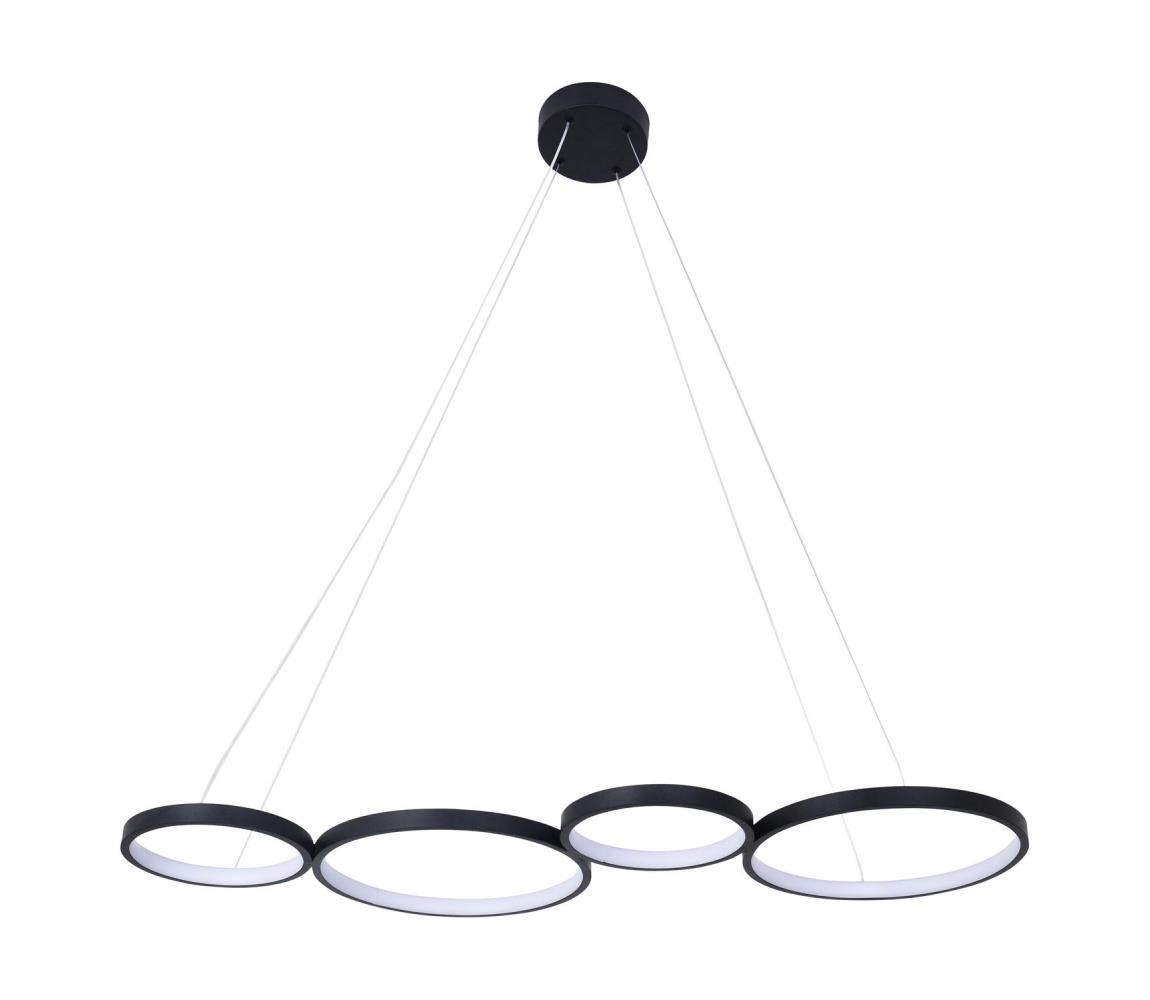 LED Lustr na lanku FLAMENCO LED/42W/230V 4000K černá