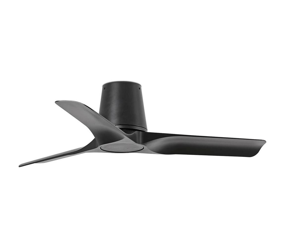 FARO Barcelona FARO 33827 - Stropní látor HEY TUB S černá pr. 90 cm + dálkové ovládání