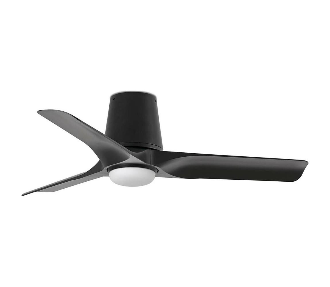 FARO Barcelona FARO 33827-1TW - LED Stm. str. vent. HEY TUB S LED/10W/230V černá pr. 90 cm + DO