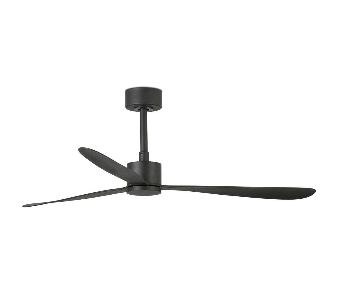 FARO Barcelona FARO 33761WT - Stropní látor AMELIA L černá pr.132 cm WT + dálkové ovládání