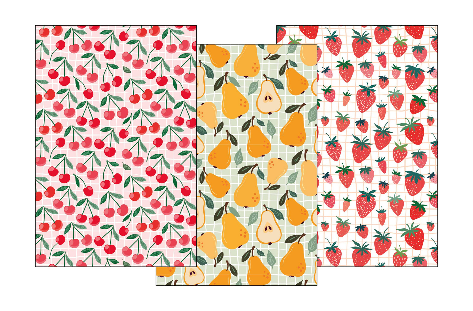 FARO Sada utěrek 3 ks 40x60 cm - Ovoce