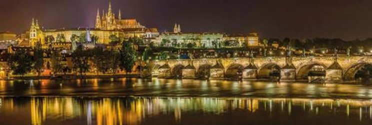 Karlův most v noci - Puzzle (2000 dílků)