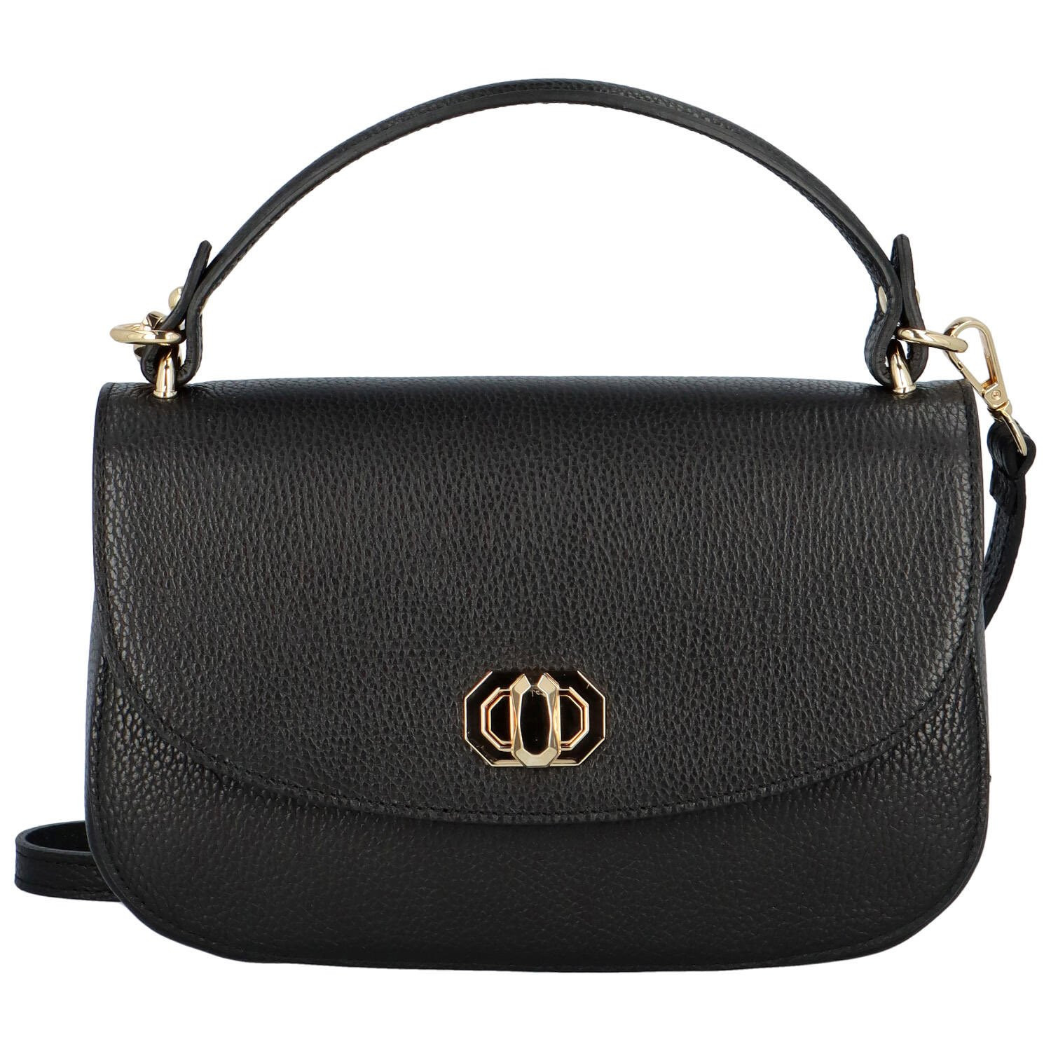 Dámská kožená crossbody černá - Delami Kamryn černá