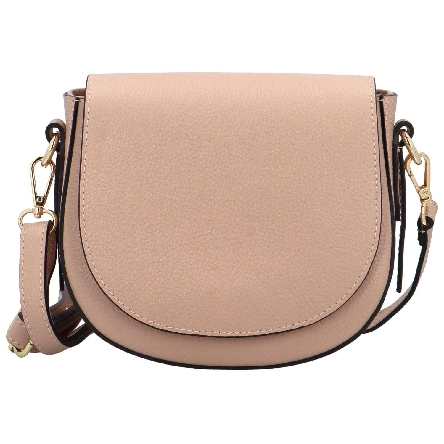 Dámská kožená crossbody kabelka starorůžová - Delami Oberisa růžová