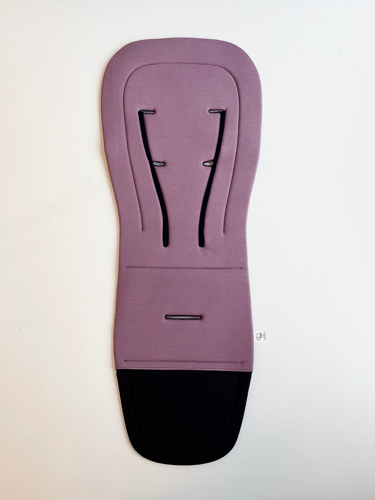 Kidiloo Univerzální podložka do kočárku, žebrovaný úplet lila