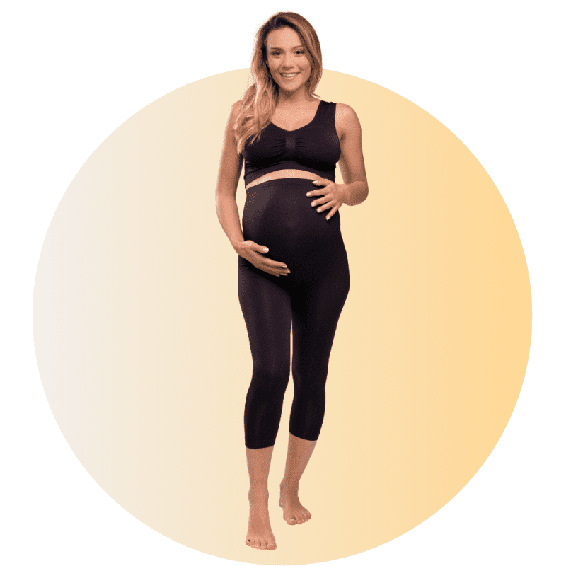 Carriwell Těhotenské podpůrné legíny 3/4 černé L