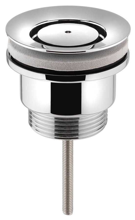 Sapho Umyvadlová výpust 5/4“, neuzavíratelná, design zátka, 3-65mm, chrom