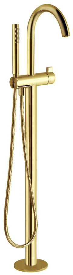 Sapho Vanová baterie do podlahy, zlato mat