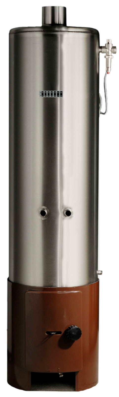 Česká republika Nerezová lázeňská koupelnová kamna 100 l - tlaková s dolními vývody - rozteč vývodů 100 mm, včetně topeniště