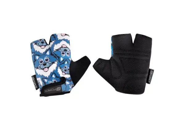Force Wolfie Kid dětské tříprsté rukavice modrá vel. S
