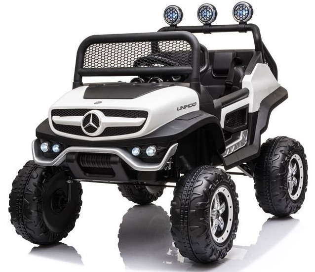 mamido Dětské elektrické autíčko Mercedes-Benz Unimog S 4x4 bílé