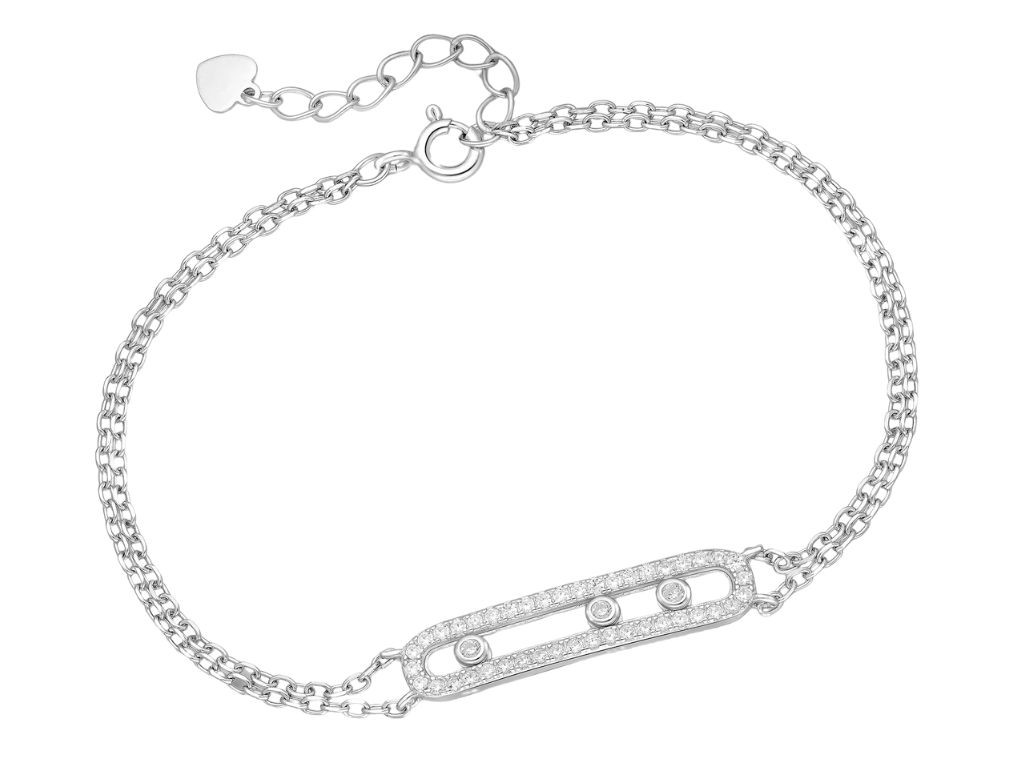 Bangles.cz Náramek Motion se zirkony stříbro 925