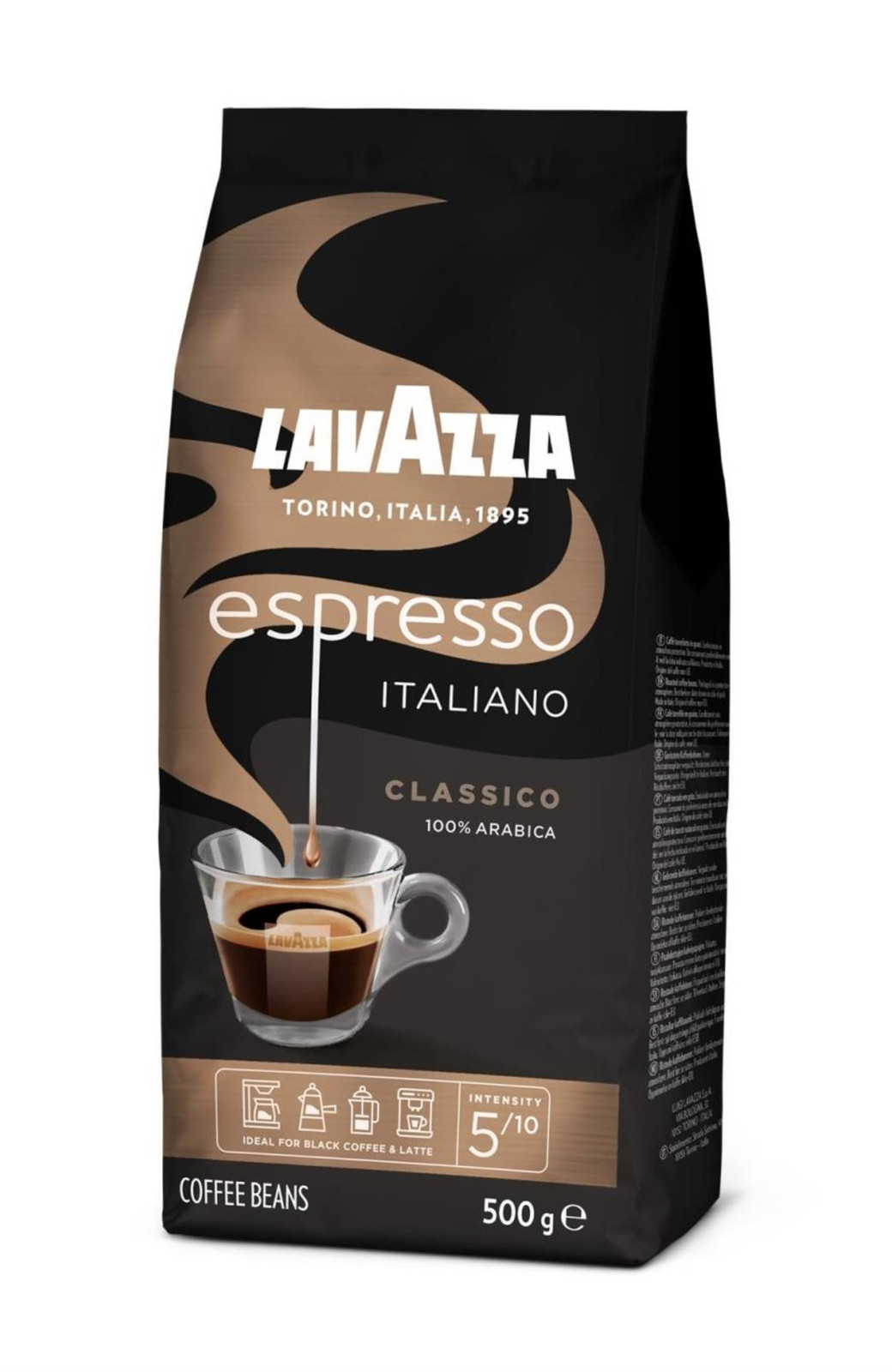 Zrnková káva Lavazza - Caffe Espresso Classico, 500 g