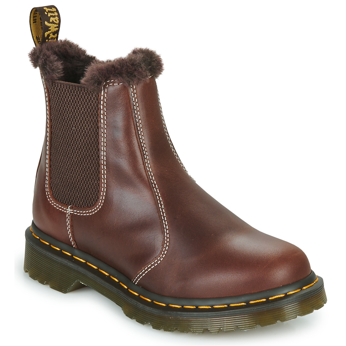 Dr. Martens  2976 SERENA DARK BROWN CLASSIC PULL UP  Hnědá