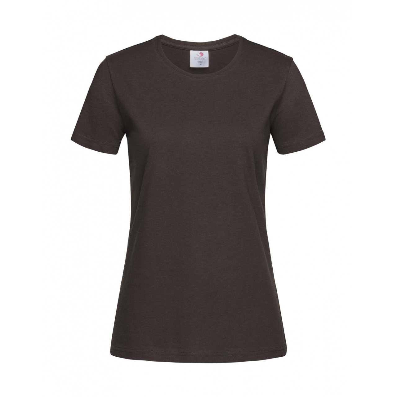 Tričko dámské Stedman Fitted s kulatým výstřihem - hnědé, XL
