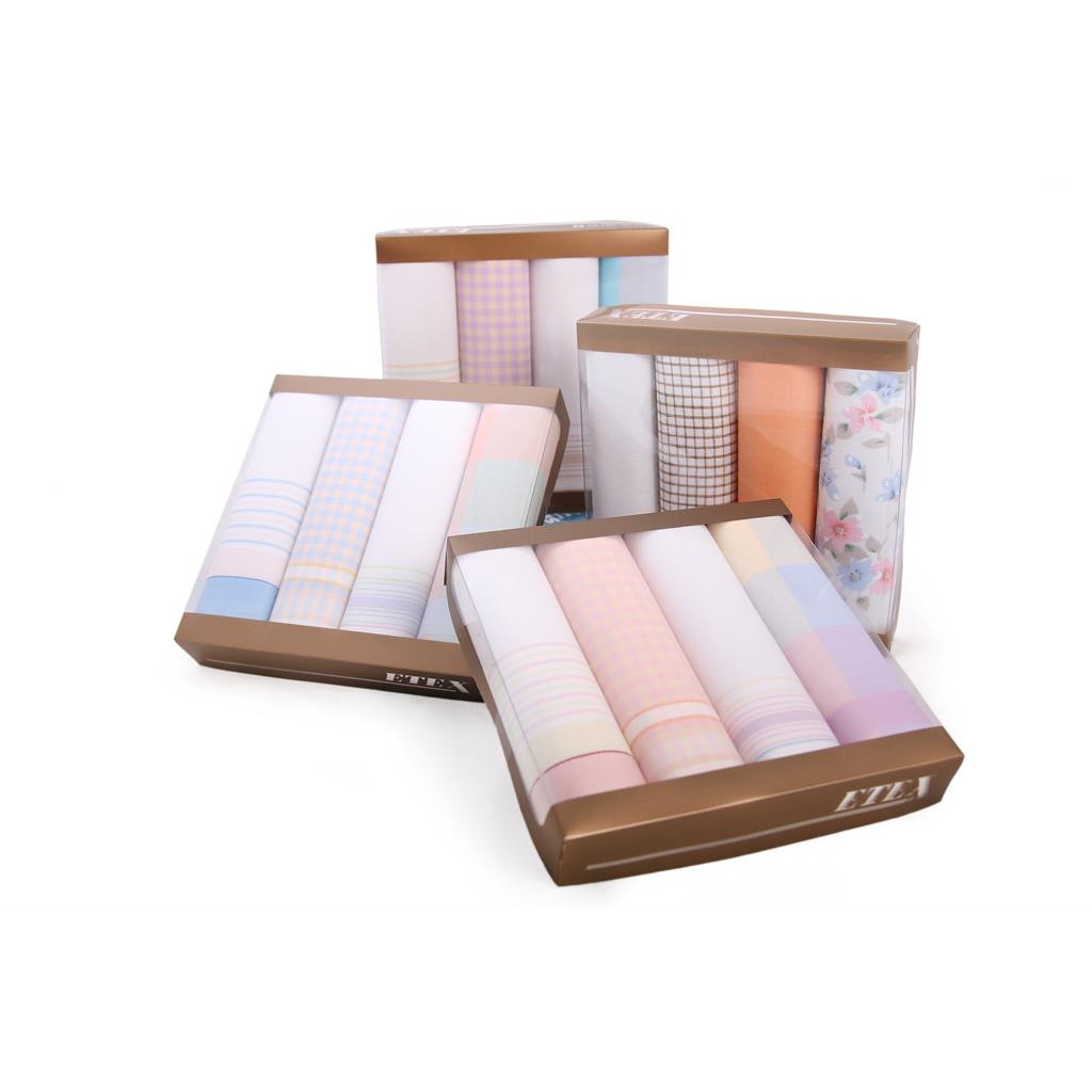 Dámské kapesníky Etex L08 4 ks - různé barvy