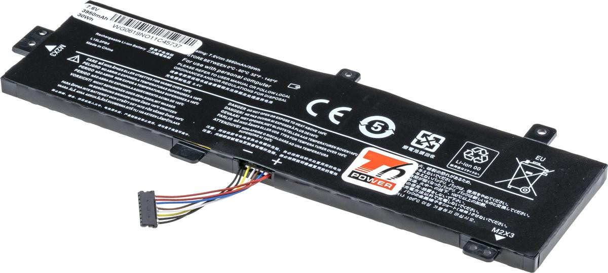 Baterie T6 Power Lenovo IdeaPad 310-15IKB, 310-15ABR, 510-15IKB, 3950mAh, 30Wh, 2cell, Li-pol