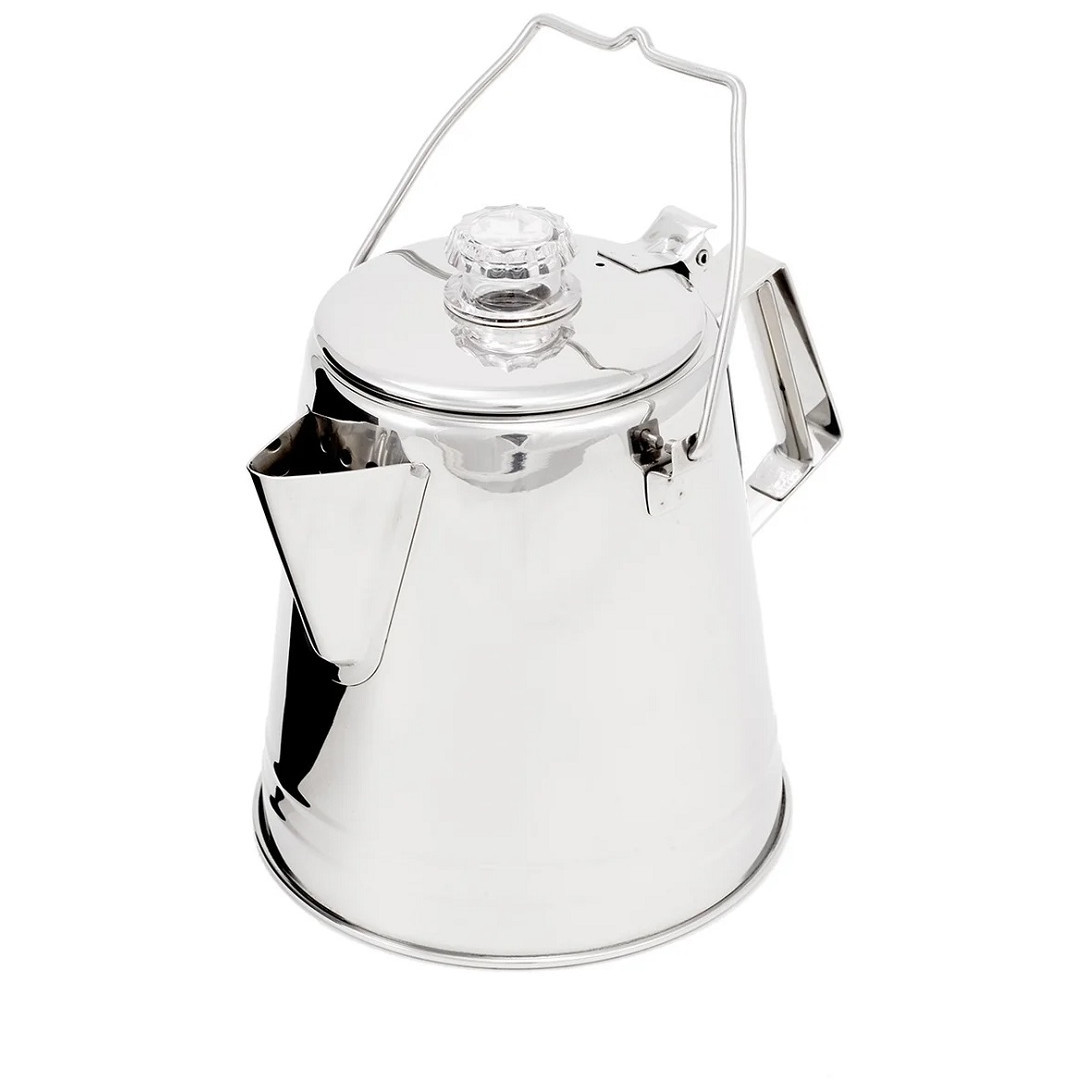 Překapávač kávy GSI Outdoors Glacier Stainless 8 Cup Percolator Barva: stříbrná