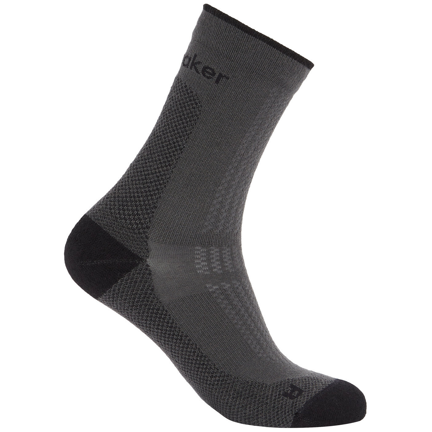 Dámské ponožky Icebreaker W Mer Hike+ Ultralight Quarter Velikost ponožek: 38-40 / Barva: šedá