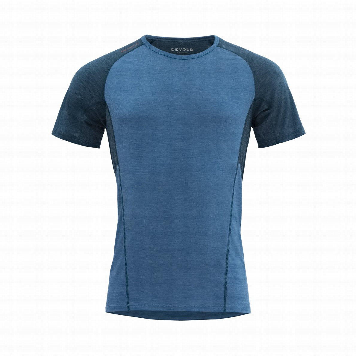 Pánské funkční triko Devold Running Merino 130 T-Shirt Man Velikost: M / Barva: modrá