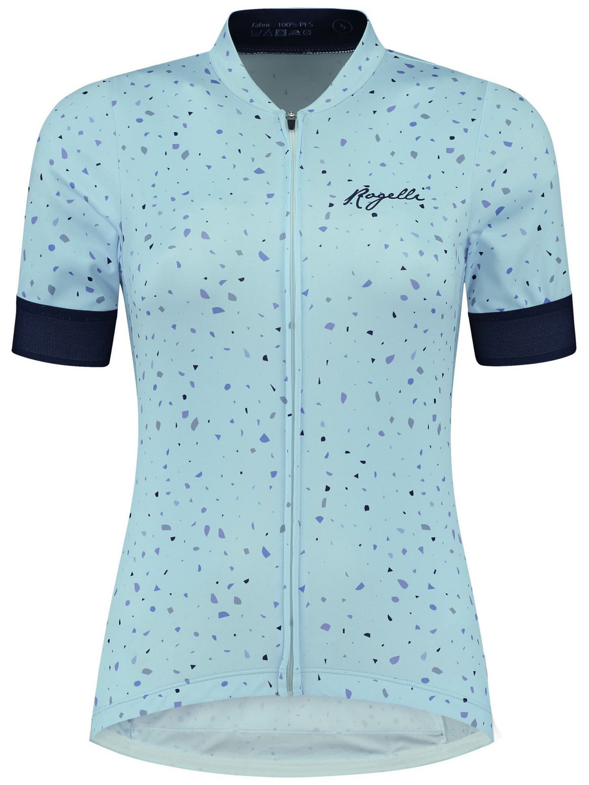 Dámský cyklodres Rogelli TERRAZZO s krátkým rukávem,  modrý M